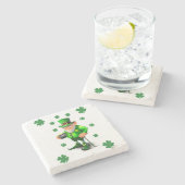 Marble Stone Untersetzer St. Patrick's Day (Seitenansicht)