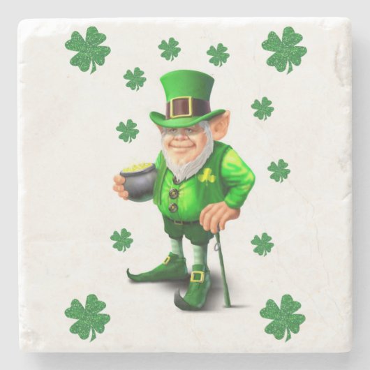 Marble Stone Untersetzer St. Patrick's Day (Vorderseite)