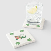 Marble Stone Untersetzer St. Patrick's Day (Seitenansicht)