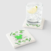Marble Stone Untersetzer St. Patrick's Day (Seitenansicht)