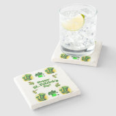 Marble Stone Untersetzer St. Patrick's Day (Seitenansicht)