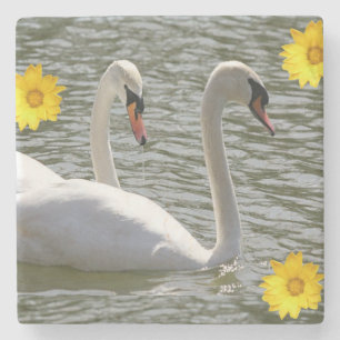 Marble Stone Untersetzer Swan