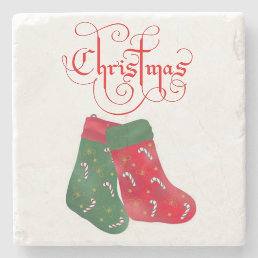 Marble Stone Untersetzer Weihnachten (Vorderseite)