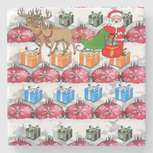 Marble Stone Untersetzer Weihnachten (Vorderseite)
