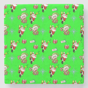 Marble Stone Untersetzer Weihnachten