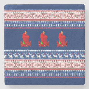 Marble Stone Untersetzer Weihnachten