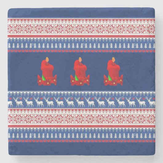 Marble Stone Untersetzer Weihnachten (Vorderseite)