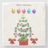Marble Stone Untersetzer Weihnachten (Vorderseite)