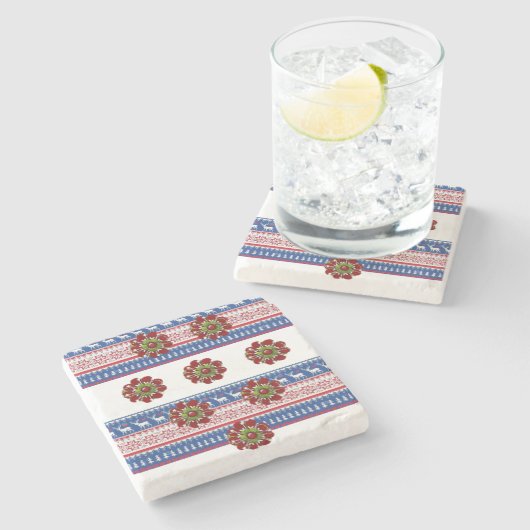 Marble Stone Untersetzer Weihnachten (Seitenansicht)