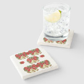 Marble Stone Untersetzer Weihnachten (Seitenansicht)