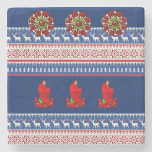 Marble Stone Untersetzer Weihnachten