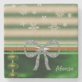 Marble Stone Untersetzer Weihnachten (Vorderseite)