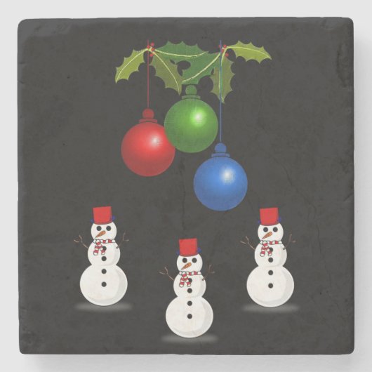 Marble Stone Untersetzer Weihnachten (Vorderseite)