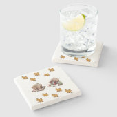 Marble Stone Untersetzer Weihnachten (Seitenansicht)