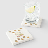 Marble Stone Untersetzer Weihnachten (Seitenansicht)