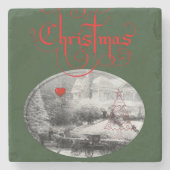 Marble Stone Untersetzer Weihnachten (Vorderseite)