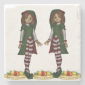 Marble Stone Untersetzer Weihnachten (Vorderseite)