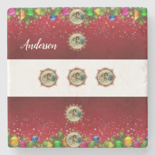 Marble Stone Untersetzer Weihnachten