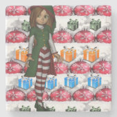 Marble Stone Untersetzer Weihnachten (Vorderseite)