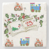 Marble Stone Untersetzer Weihnachten (Vorderseite)