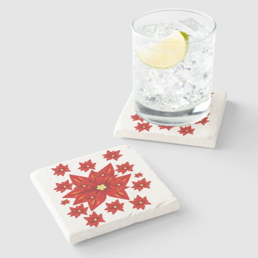 Marble Stone Untersetzer Weihnachten (Seitenansicht)