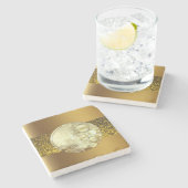 Marble Stone Untersetzer Weihnachten (Seitenansicht)