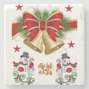 Marble Stone Untersetzer Weihnachten