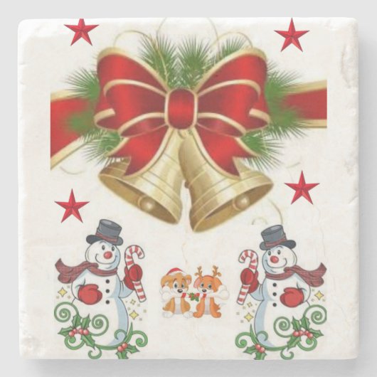Marble Stone Untersetzer Weihnachten (Vorderseite)