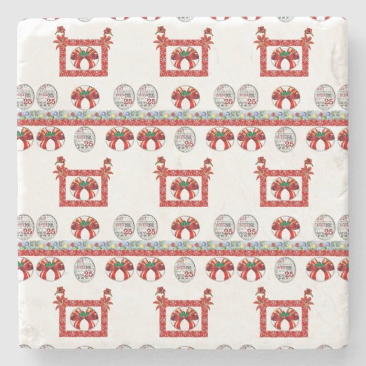 Marble Stone Untersetzer Weihnachten (Vorderseite)