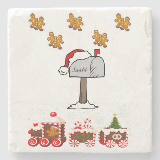 Marble Stone Untersetzer Weihnachten (Vorderseite)