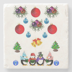 Marble Stone Untersetzer Weihnachten