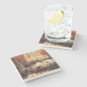 Marble Stone Untersetzer Weihnachten (Seitenansicht)