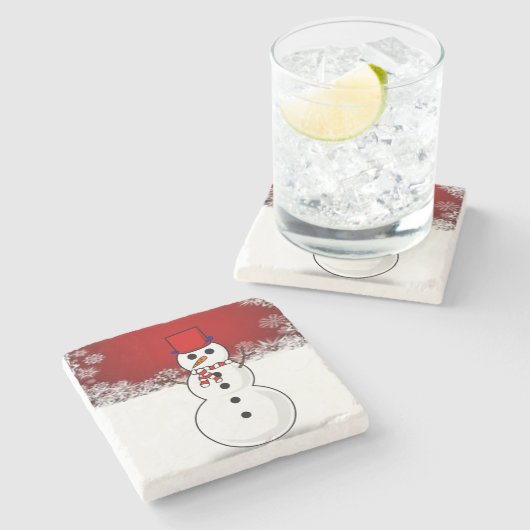 Marble Stone Untersetzer Weihnachten (Seitenansicht)
