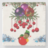Marble Stone Untersetzer Weihnachten (Vorderseite)