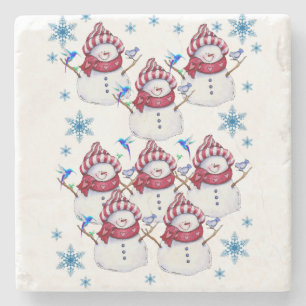 Marble Stone Untersetzer Weihnachten