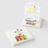 Marble Stone Untersetzer Weihnachten (Seitenansicht)