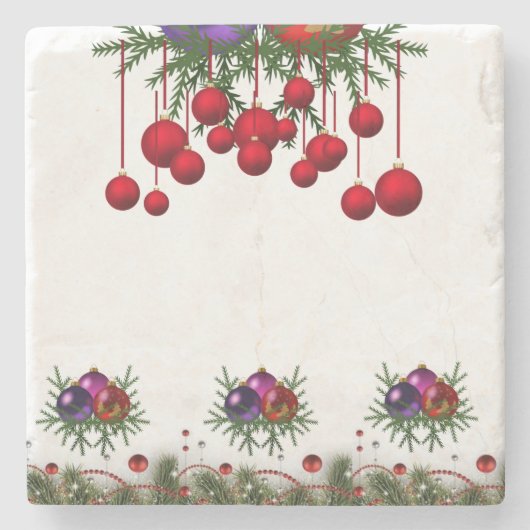 Marble Stone Untersetzer Weihnachten (Vorderseite)
