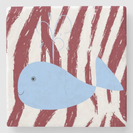 Marble Stone Untersetzer Whale (Vorderseite)