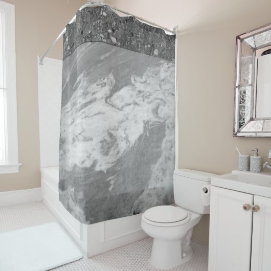 Marble Stripe Glam #1 #marble #texture #decor #art Duschvorhang (Beispiel)