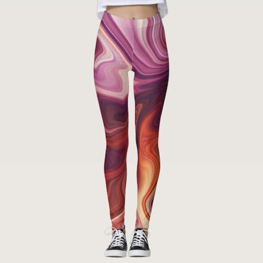 Marble Style Flow Leggings (Vorderseite)