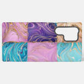 Marble Swirl Phone Case Samsung Galaxy Hülle (Rückseite (Horizontal))