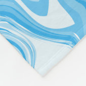 Marble Swirl Texture - Blue Tones  Fleecedecke (Ecke)