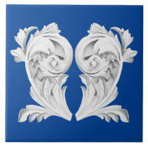 Marble Tendrils auf einer blauen Keramik