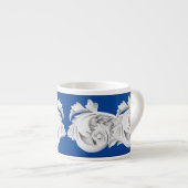 Marble Tendrils auf einer Espresso-Tasse Espressotasse (Vorderseite Rechts)