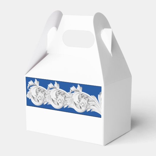 Marble Tendrils auf einer Gable Favor Box Geschenkschachtel (Vorderseite)