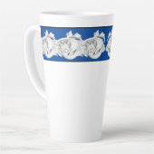 Marble Tendrils auf einer großen Latte-Tasse Milchtasse (Linke Ecke)