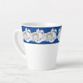 Marble Tendrils auf einer kleinen Latte-Tasse Milchtasse (Linke Ecke)