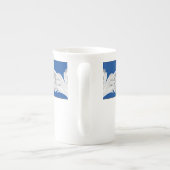 Marble Tendrils auf einer Knochen-China-Tasse Porzellantasse (Rückseite)