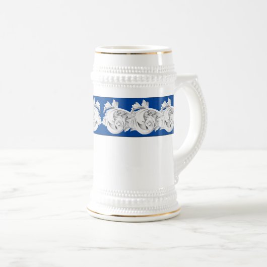 Marble Tendrils on a Stein Bierglas (VorderseiteRechts)