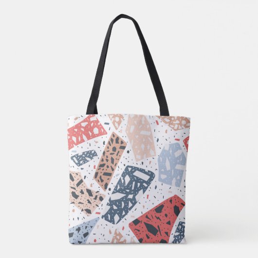 Marble Terrazzo Floor Seamless Hand Pattern  Tasche (Rückseite)